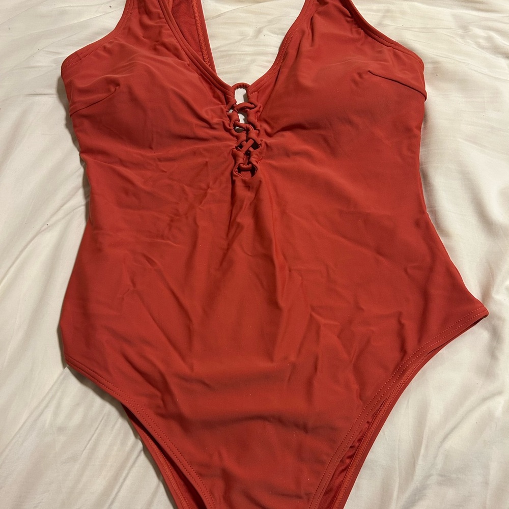 NWT CUSHIE
Hot Tomato 🍅 Soup” Red One-Piece Swimsuit
